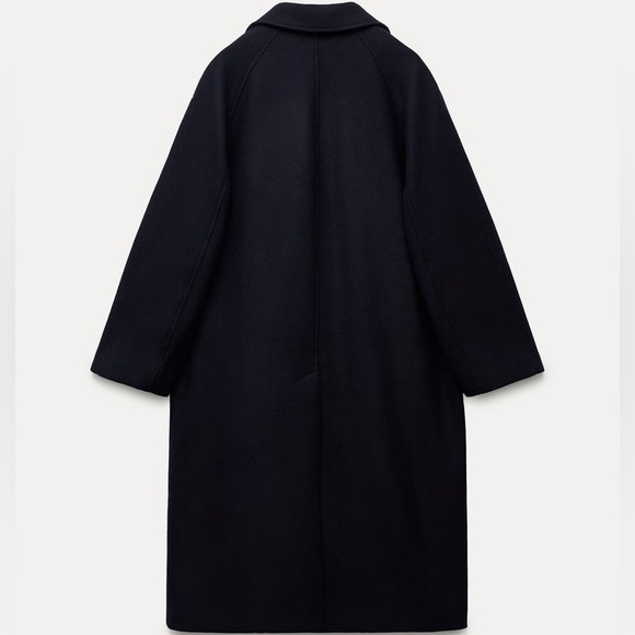 Zara Oversized Wool Blend Coat Size - Picture 14 of 16